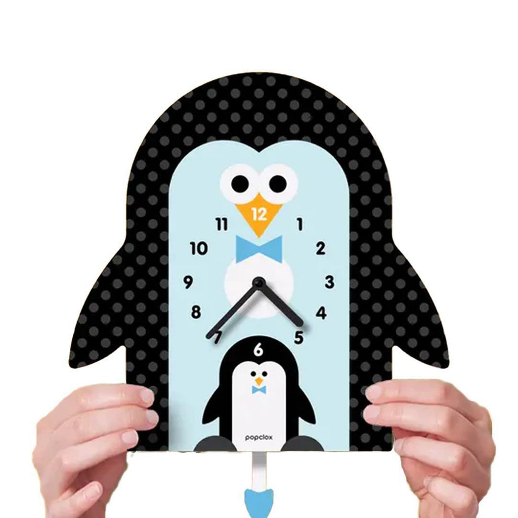 Acrylic Clock - Penguin Pendulum by Popclox