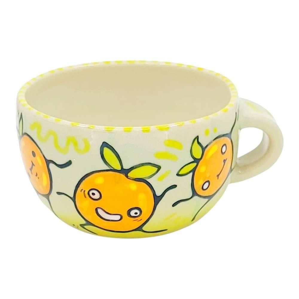 Mug - 16oz - Dancing Oranges (C) by Dwadlings