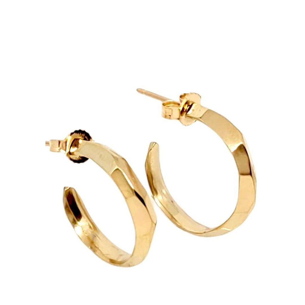 Earrings - Denali Hoops (14k Yellow Gold) by Corey Egan