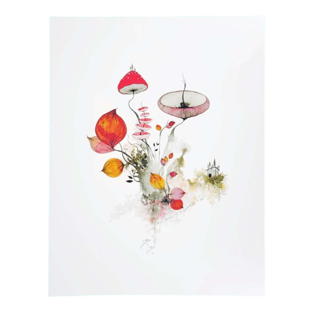 Art Print -  8.5 x11 Our Strange & Beautiful Life Art Print by Melissa Moss Art