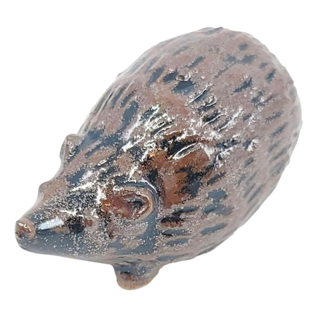 Collectible - Tea Pet Figurine (Brown Hedgehog) by Mist Ceramics