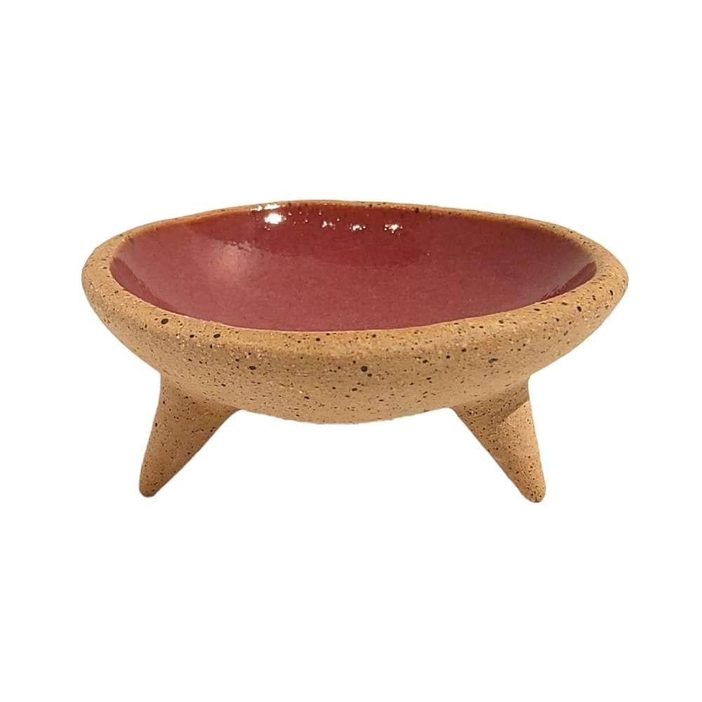 Trinket Dish – Tripod in Plum and Speckled by Korai Goods