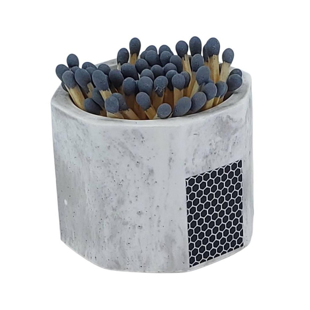Match Holder - Grey Concrete (Gray Matches) by Tenn Prairie