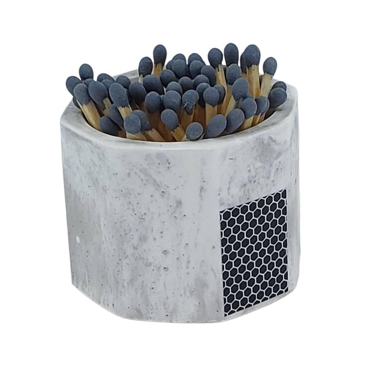 Match Holder - Grey Concrete (Gray Matches) by Tenn Prairie