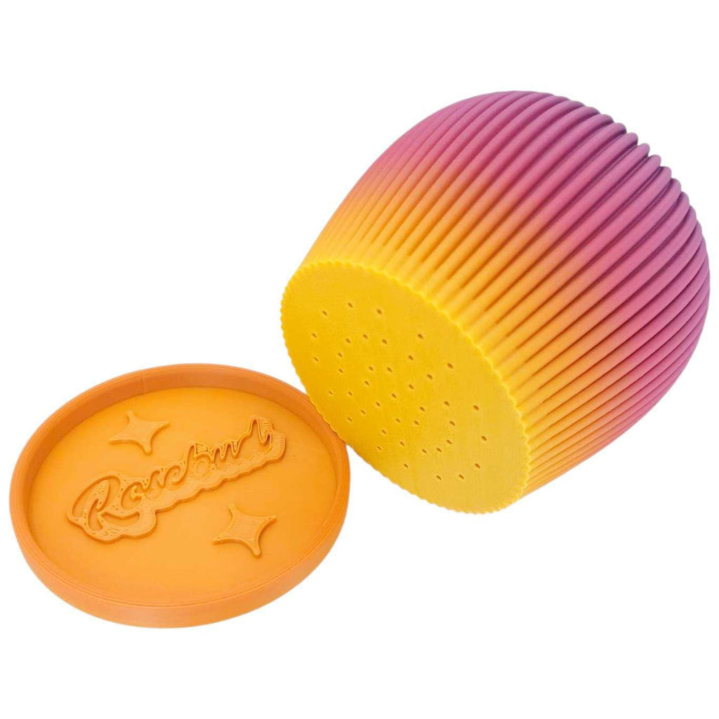 Thumb Pot - Ribbed Water Bell with Drip Tray (Rainbow) by Rosebud Homegoods