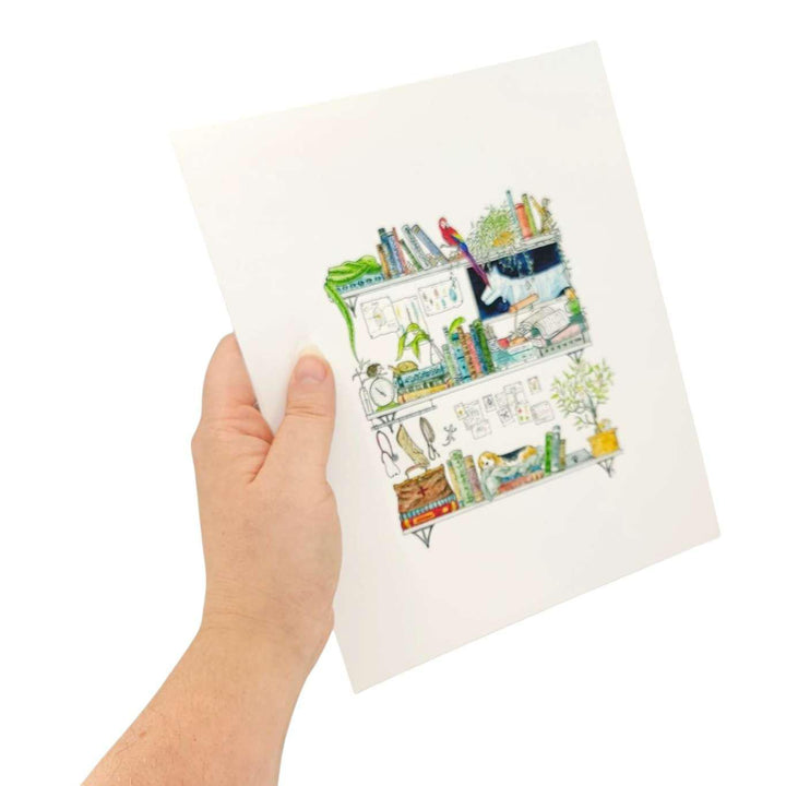 Art Print - 8x10 - The Veterinarian's Shelves by Lizzy Gass