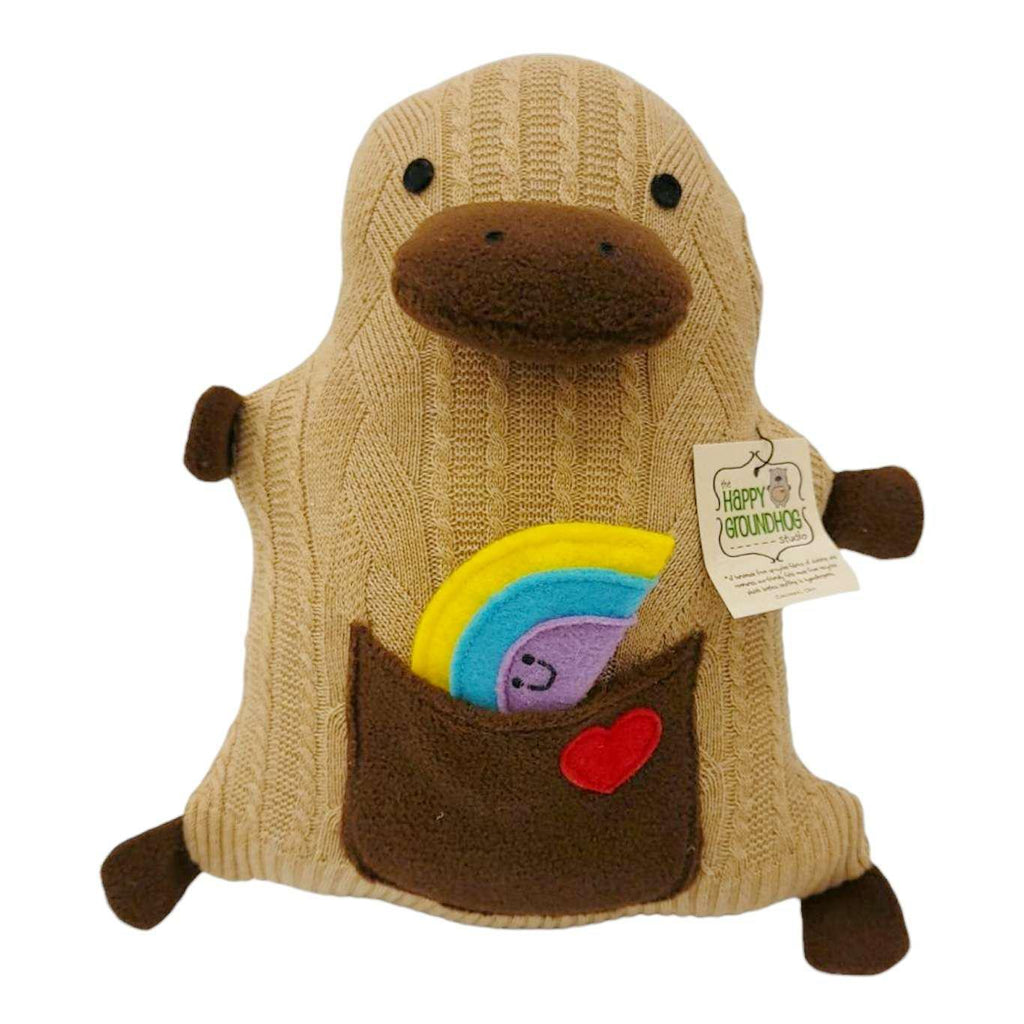 Plush - Happy Platypus (Rainbow) by The Happy Groundhog Studio