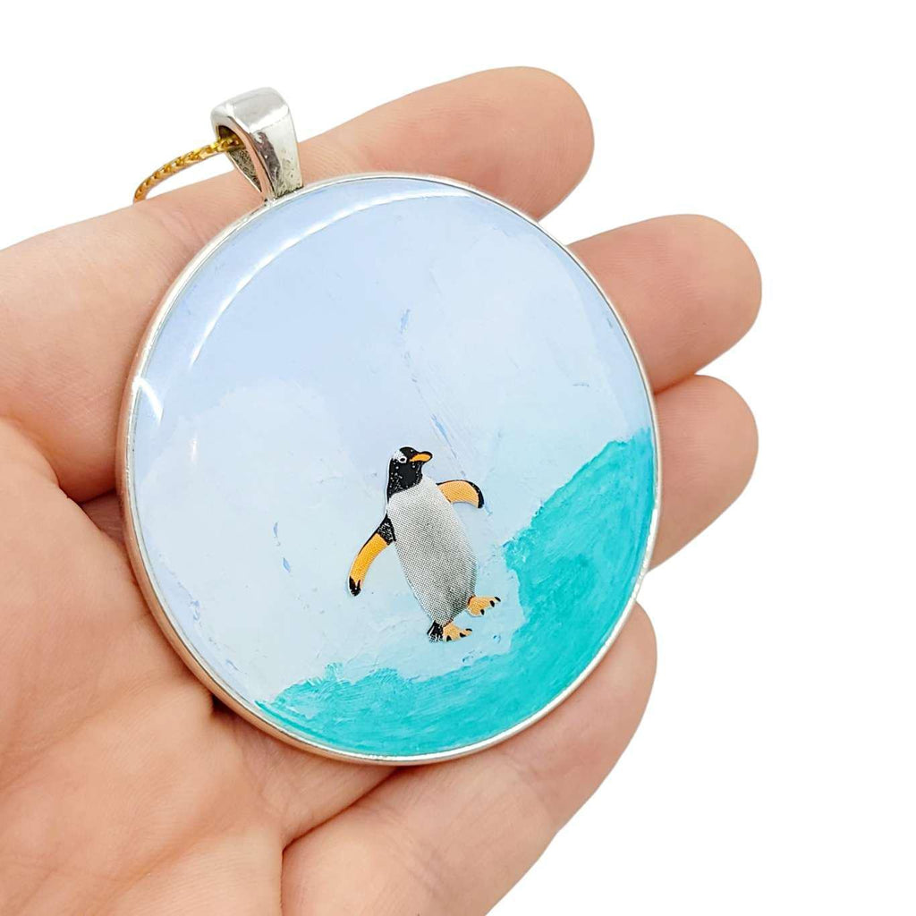 Ornament - Penguin and Icebergs Ornament by XV Studios