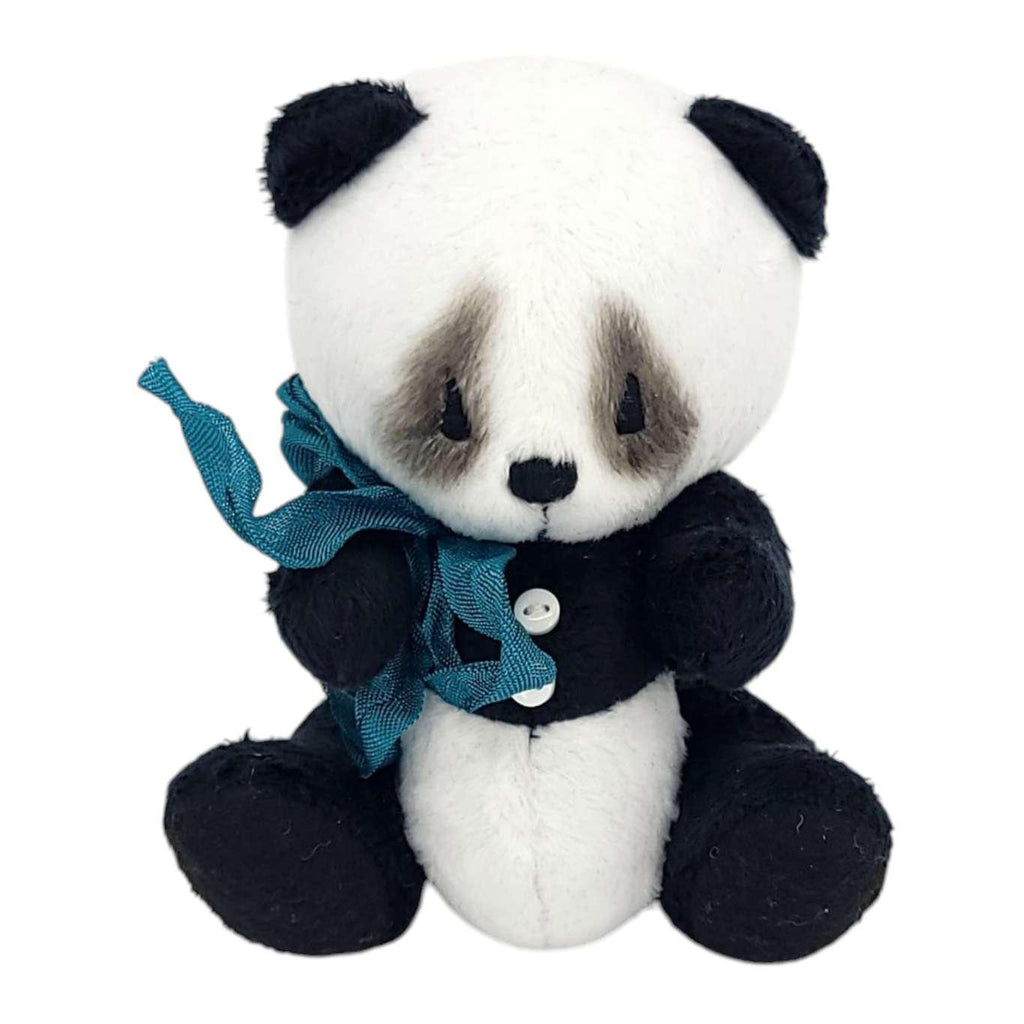 Plush - Panda with Teal Scarf by Frank and Bubby