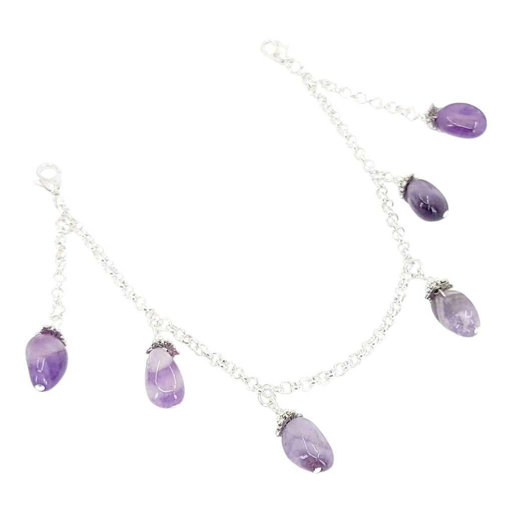 Mask Chain - Stone Drops (Amethyst) by Tiny Aloha