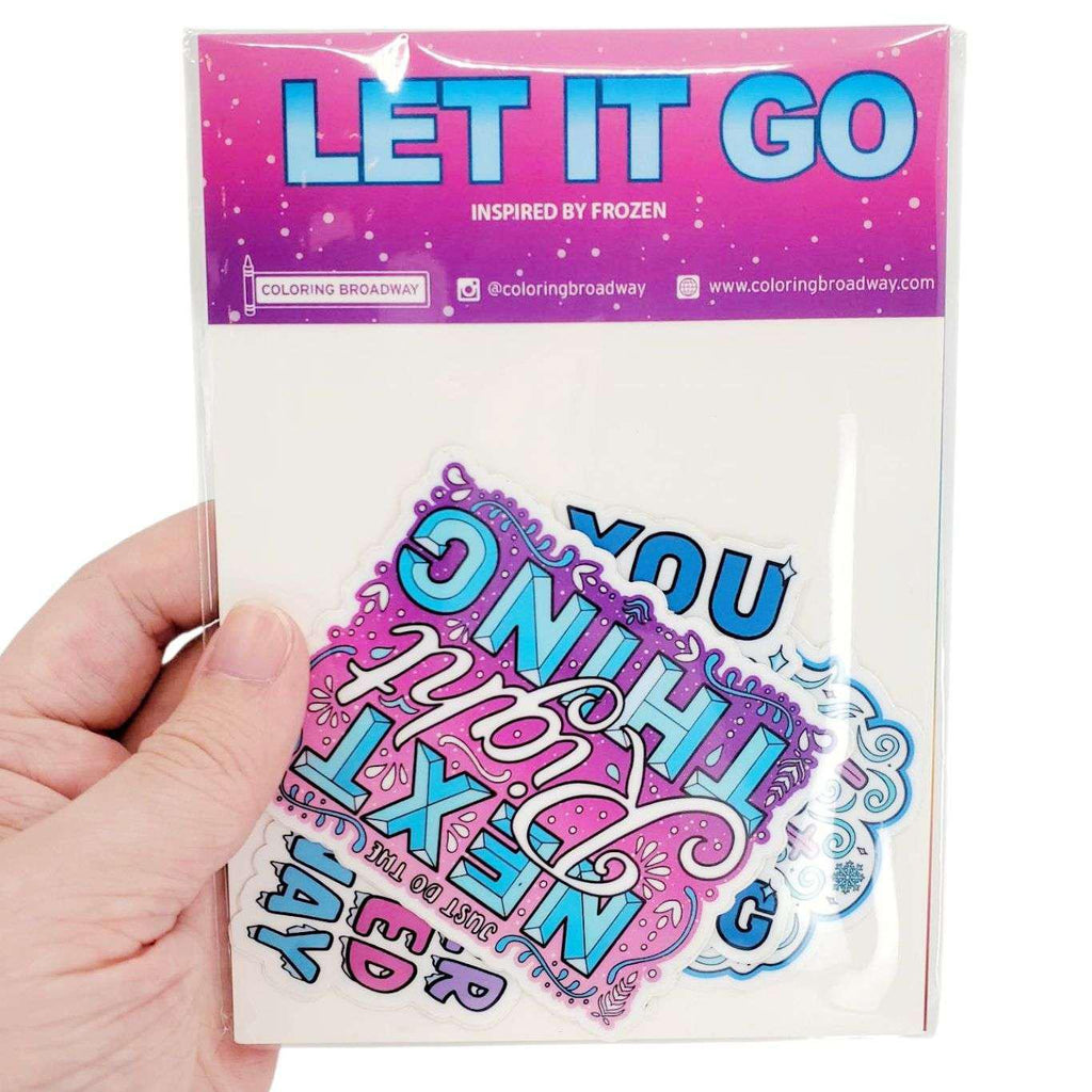 Sticker Pack - Set of 4 - Let It Go by Coloring Broadway