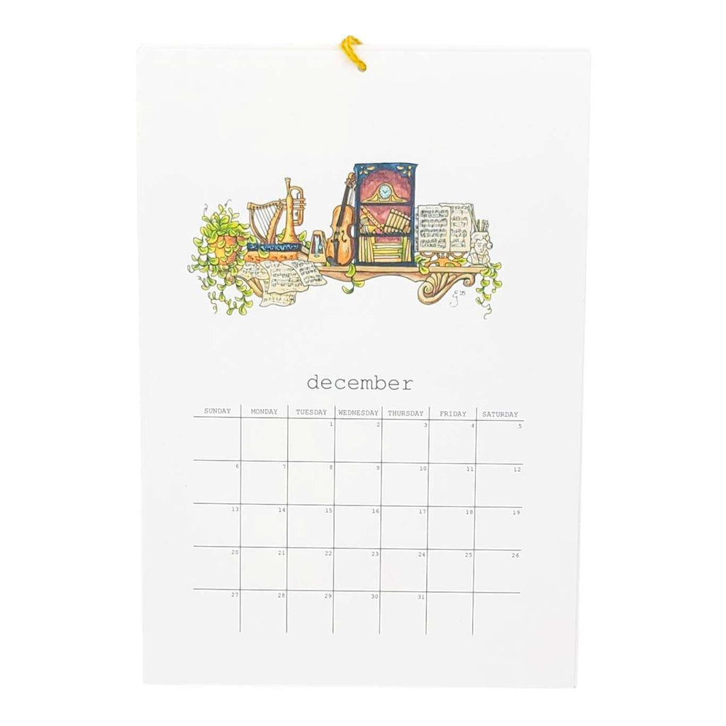 Calendar - 2026 Whimsical Shelves  by Lizzy Gass