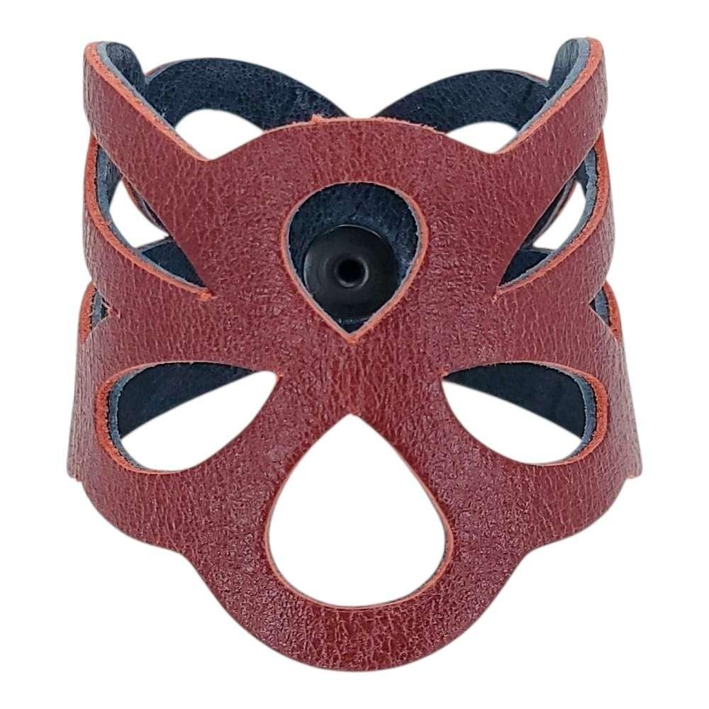 Cuff - Butterfly Reversible (Cranberry Red and Midnight Blue) by Oliotto