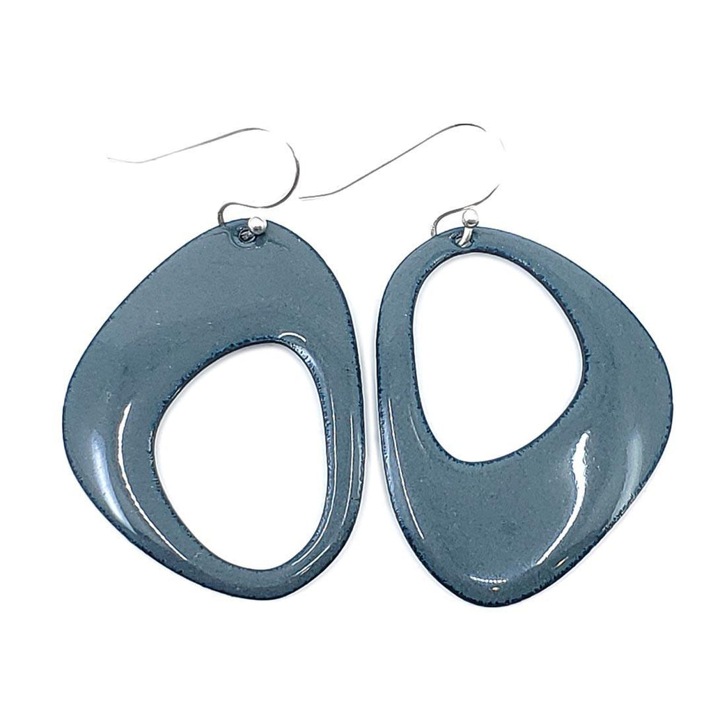 Earrings - Mod Retro (Solid Gray) by Magpie Mouse Studios