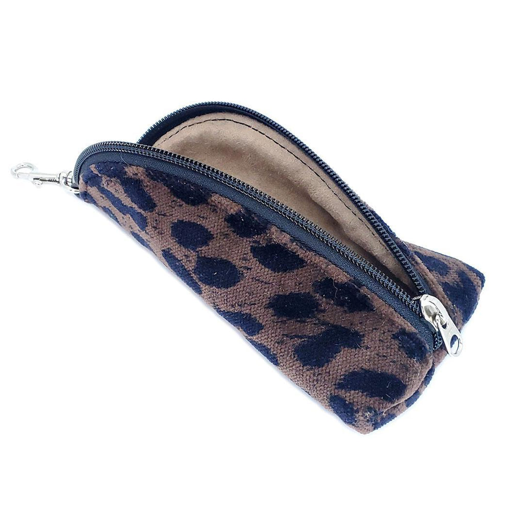 Accessory - Clip On Padded Eyeglass Case (Dark Leopard Velvet) by Crystalyn Kae