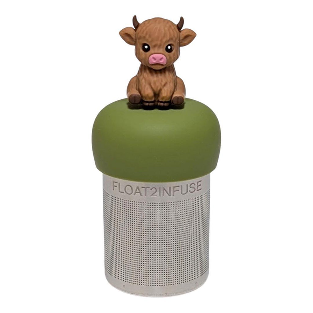 Tea Infuser - Baby Brown Cow (Green Base) by Float2Infuse