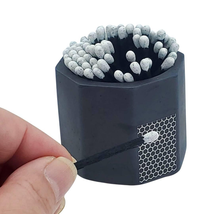 Match Holder - Black Concrete by Tenn Prairie