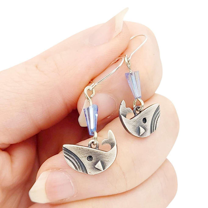 Earrings - Whale (Sterling) by Chickenscratch