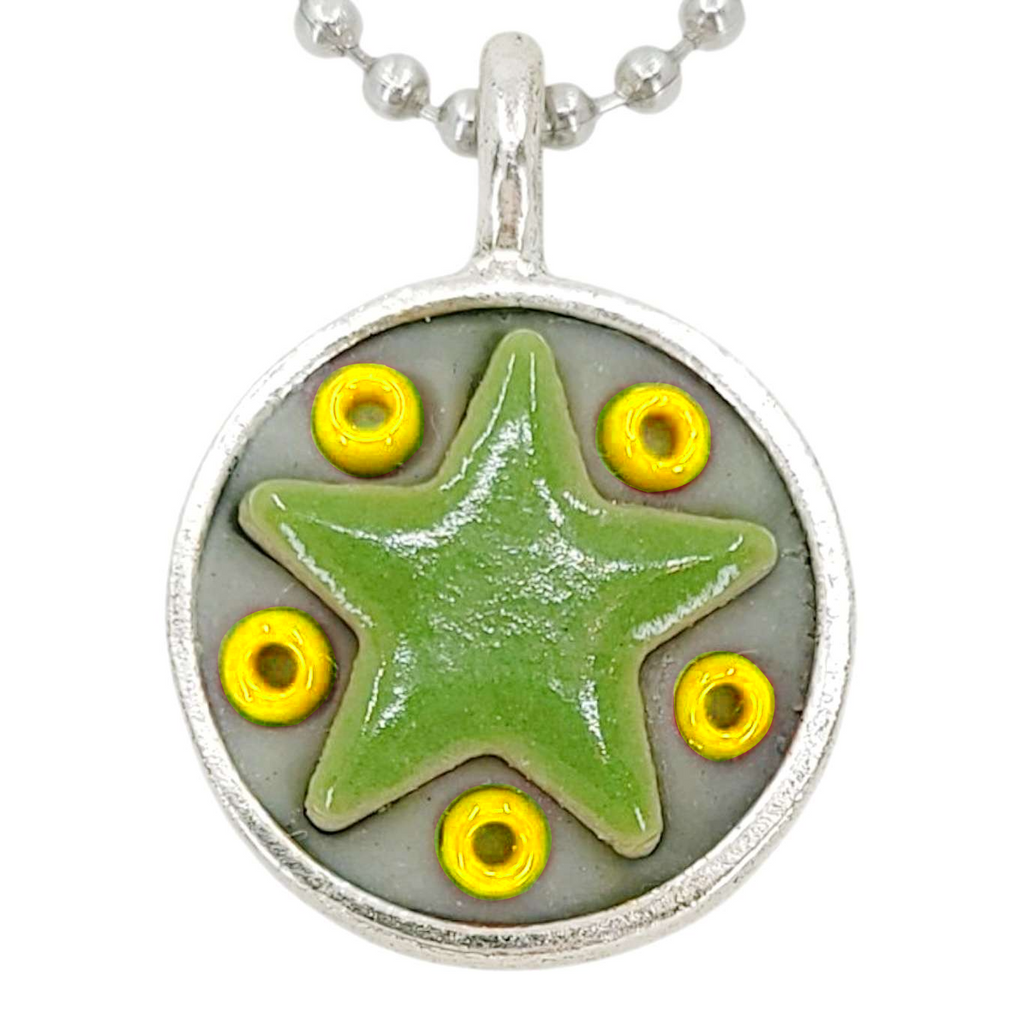 Necklace - Star Baby (Green Stars) by XV Studios