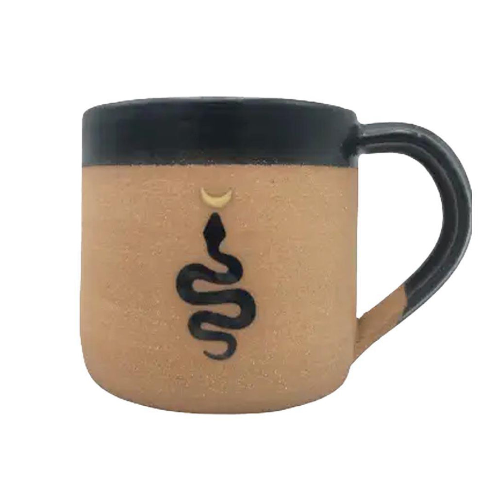 Mug - 12oz - Snake and Moon Mug by Ruby Farms Pottery