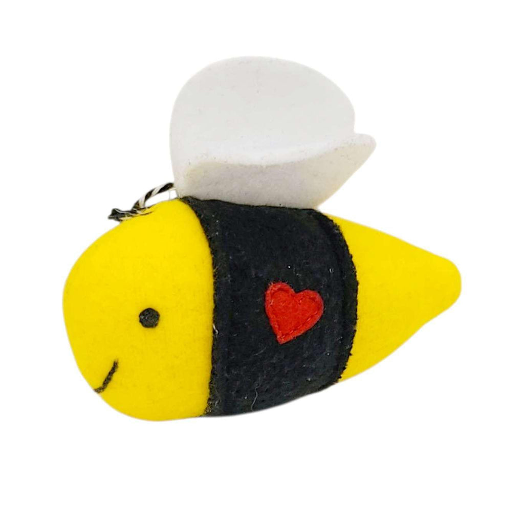 Ornament - Mini Plush (Bee) by Happy Groundhog Studios