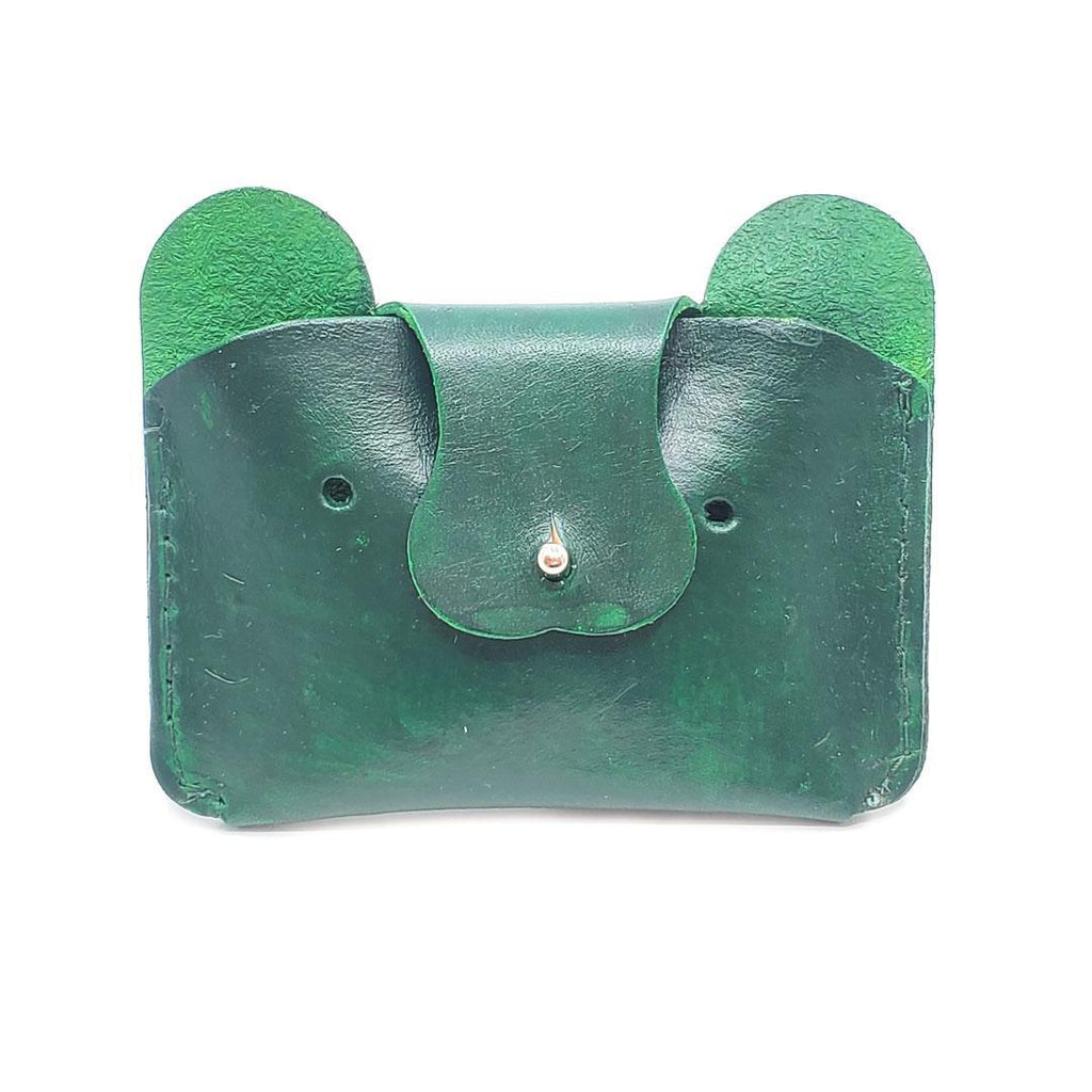 Wallet - Bear Leather (Green) by The Merchant Studio