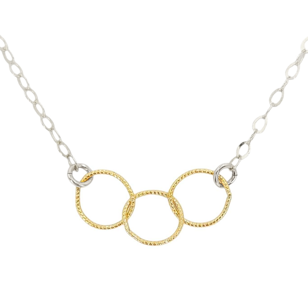 Necklace - Mixed Trio (14k Yellow Gold Fill, Sterling Silver) by Foamy Wader