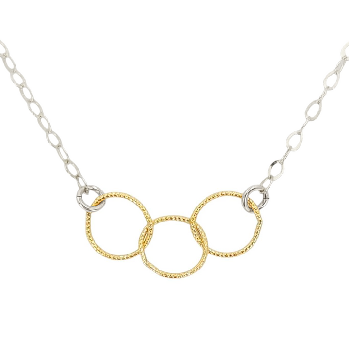 Necklace - Mixed Trio (14k Yellow Gold Fill, Sterling Silver) by Foamy Wader