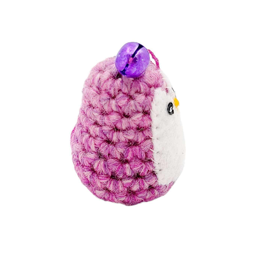 Ornament - Penguin with Bell (Purple or Pink) by Moyo Workshop