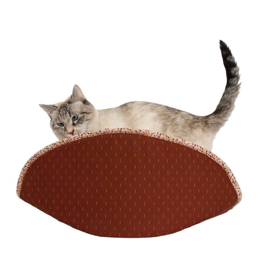 Jumbo The Cat Canoe - Ginger with Terracotta Lining by The Cat Ball