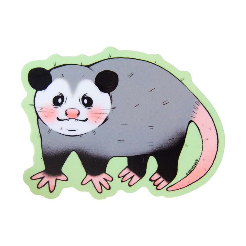 Sticker - Opossum by Curlworks