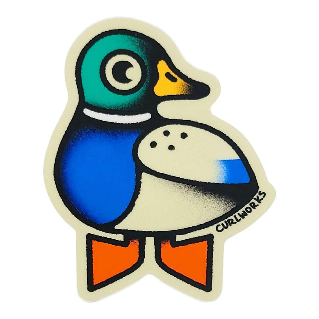 Sticker - Mallard Duck by Curlworks