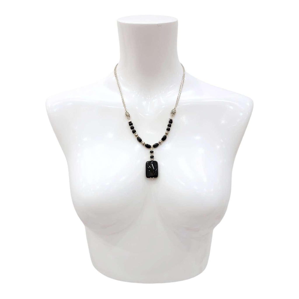 Necklace - Onyx Pendant by Tiny Aloha