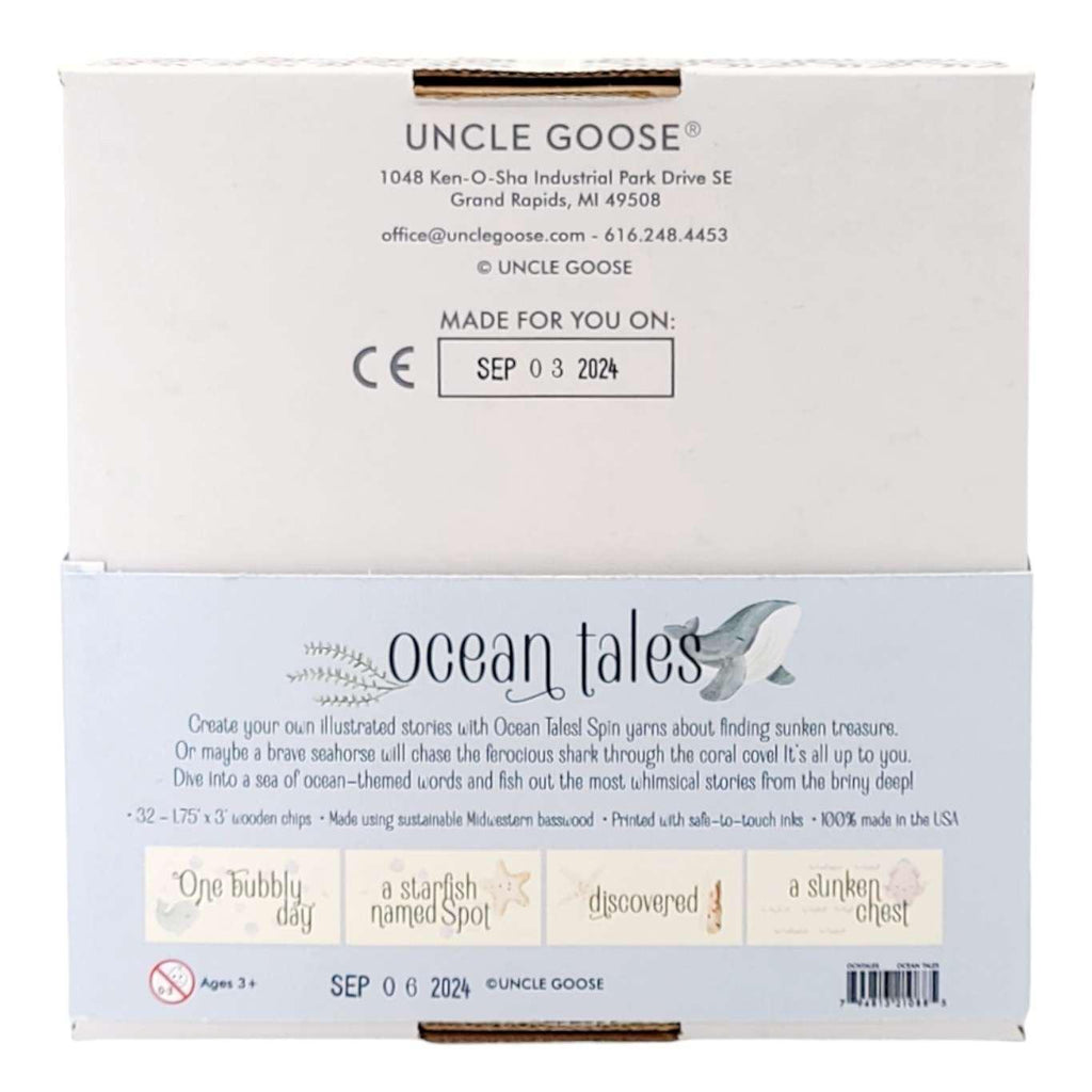 Blocks - Ocean Tales Chip Blocks (Set of 32) by Uncle Goose