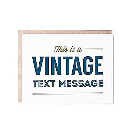 Card - Love & Friends - Vintage Text Message by Graphic Anthology