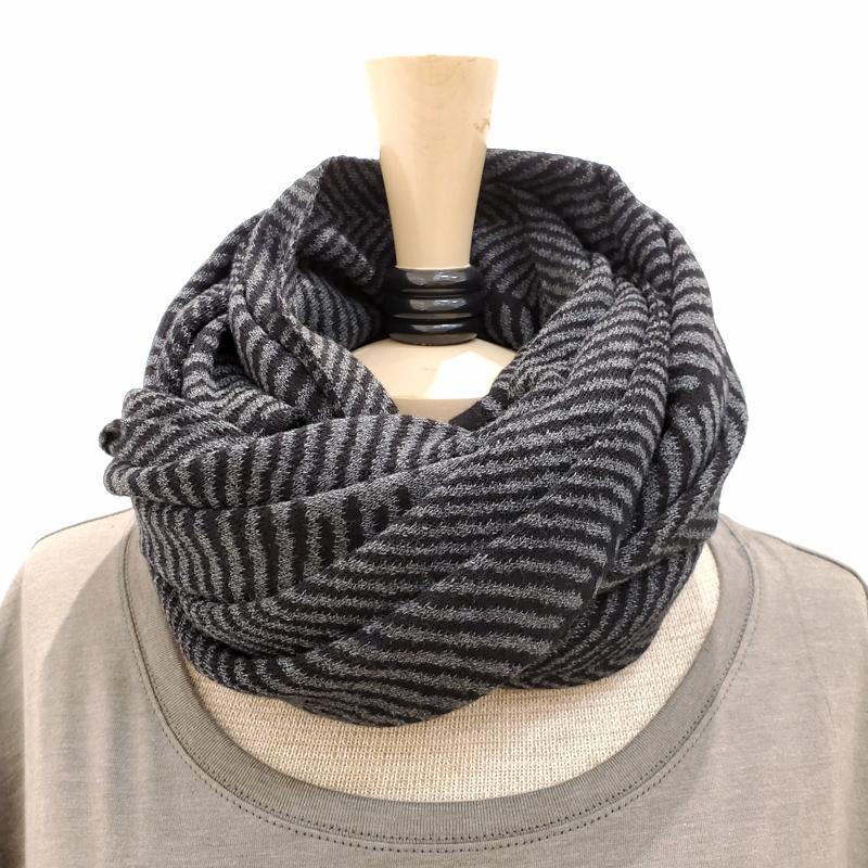 Wrap - Forest Fern in Charcoal Gray and Black by Liamolly