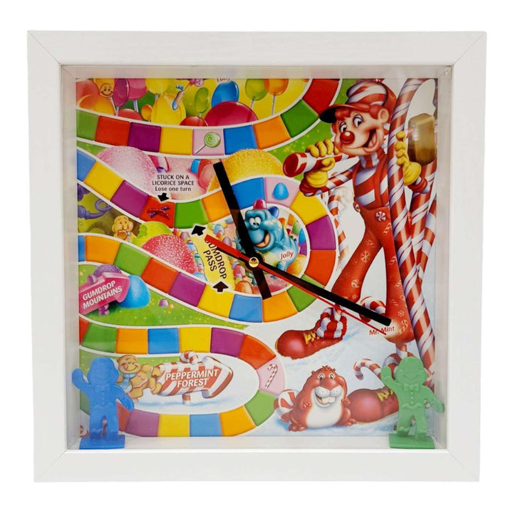 Clock - Vintage Game Board (Sugar World) by Crafty Earth Monkey
