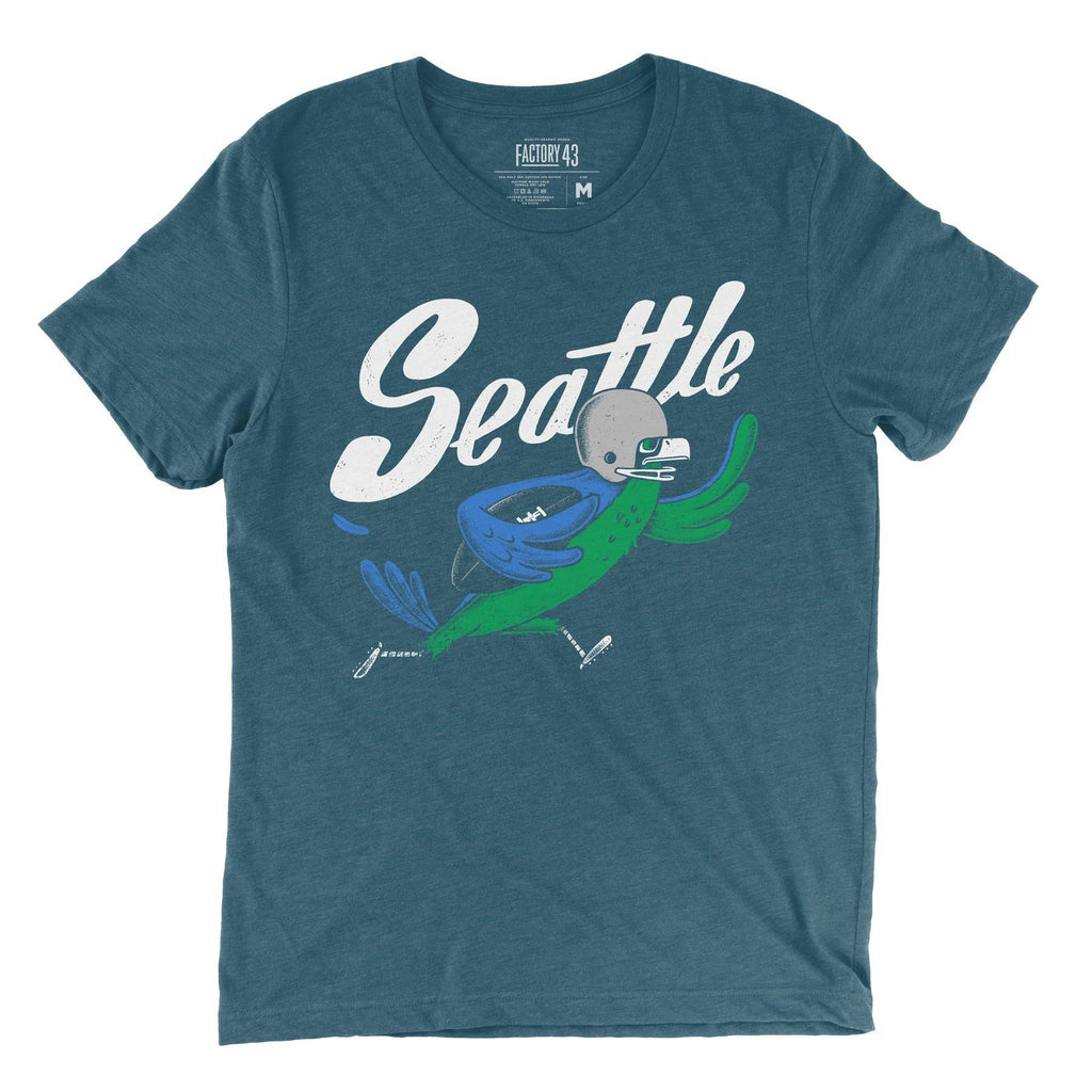 Adult Crew Neck - Hawk Mode Indigo Tee (XS - 2XL) by Factory 43