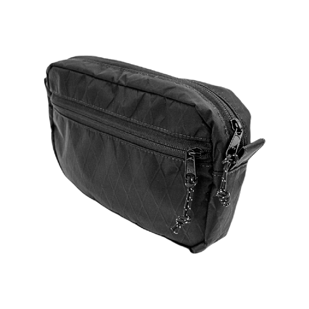 Travel Bag - Rover Zippered Jet Black Travel Bag by Flowfold