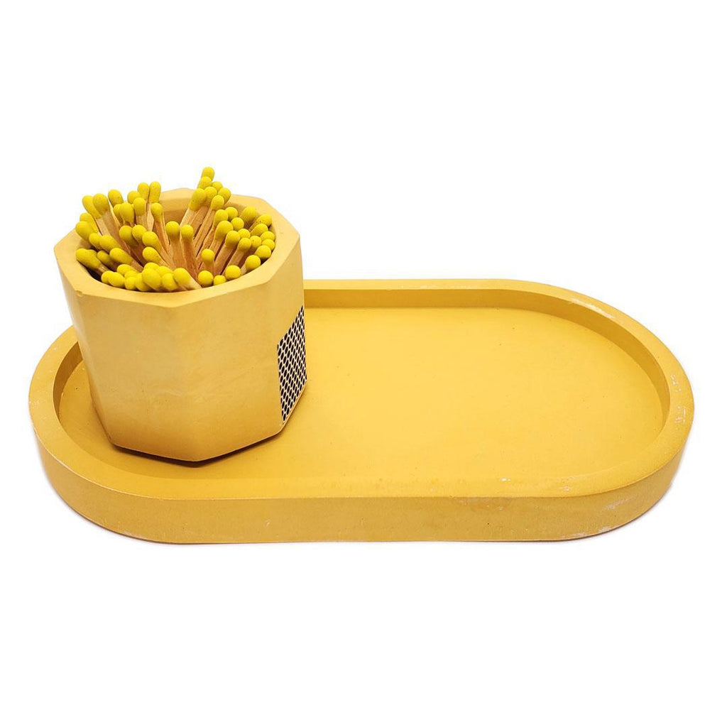 Tray - The Pill Tray (Yellow Concrete) by Tenn Prairie