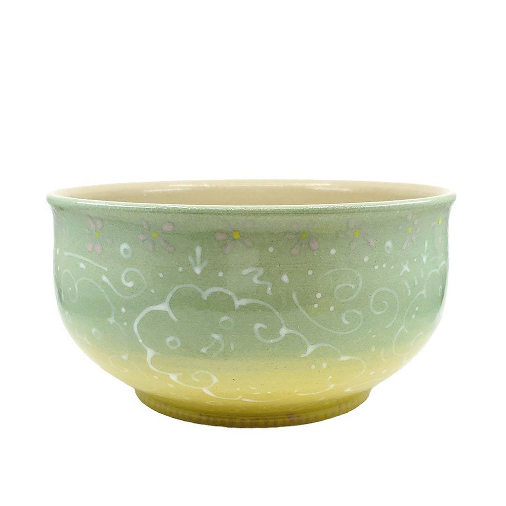 Bowl - 6 inch - Cloud Bowl (Green Gradient) by Dwadlings