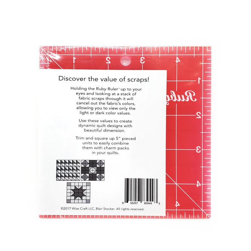 Tools - Ruby Ruler for Quilters by Wise Craft