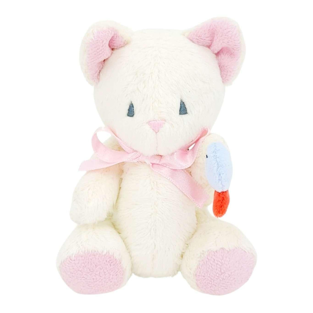 Plush - White Cat with Fish by Frank and Bubby