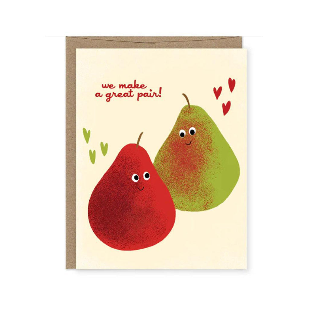 Card - All Occasion - Great Pair Pears by Orange Twist