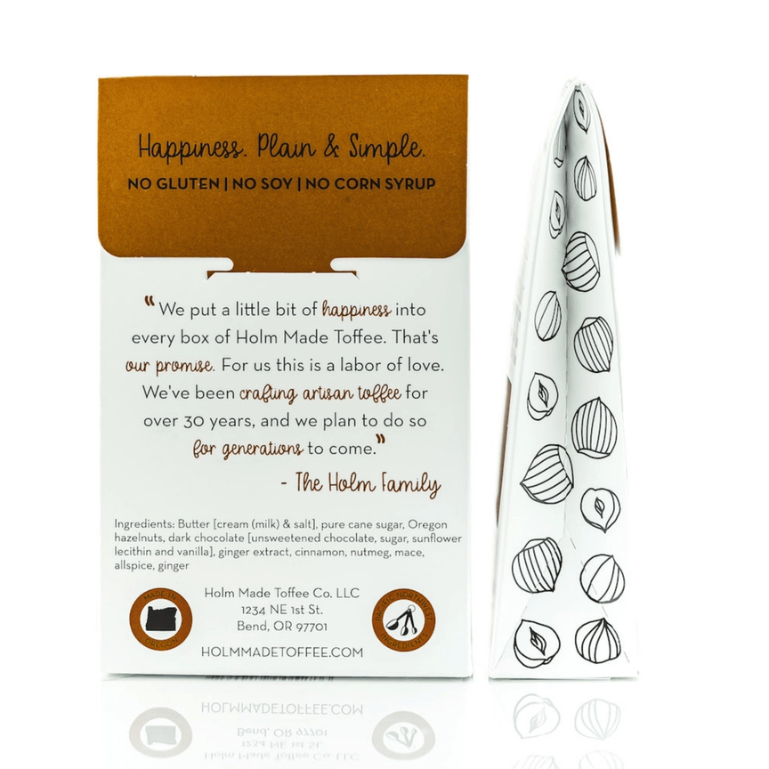 Toffee - 4oz - Gingerbread by Holm Made Toffee Co.