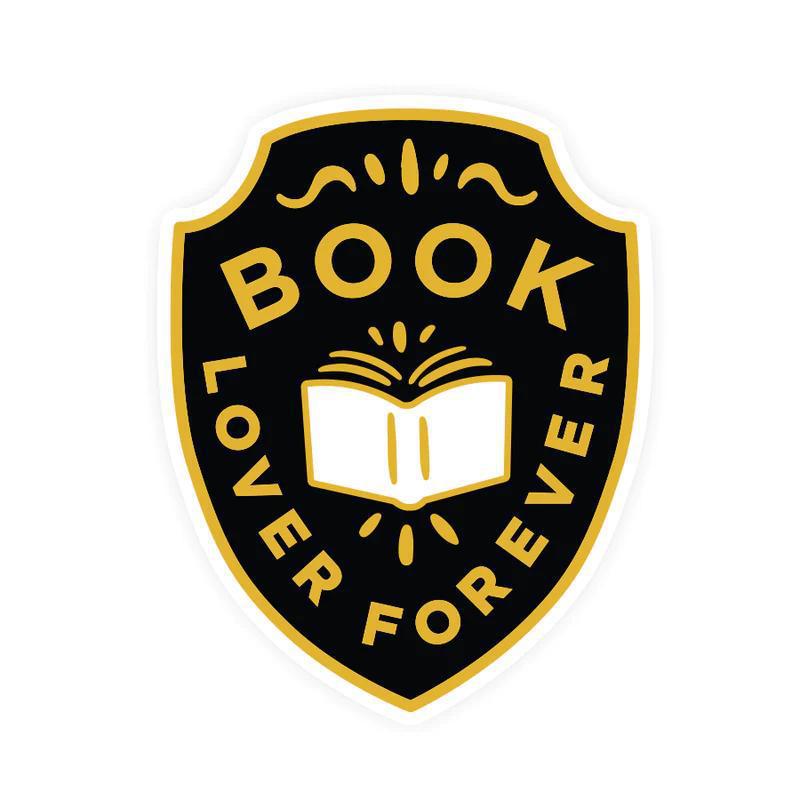 Sticker Vinyl - Book Lover Forever Badge by The Clever Clove