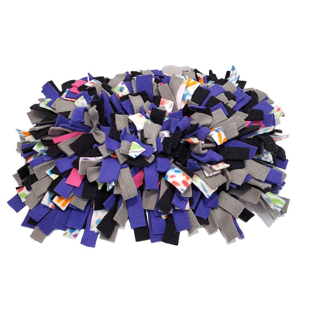 Pet Toy - 14x9 - Mini Confetti Snuffle Mat (Black Gray Purple) by Superb Snuffles