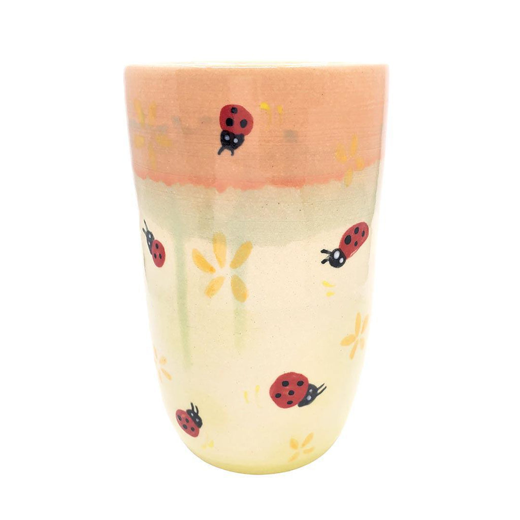 Tall Tumbler - 12 oz - Little Red Ladybugs by Dwadlings