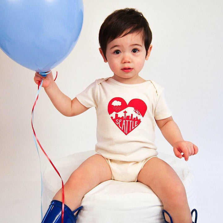 Romper - Seattle Love (Heart) by Orange Twist