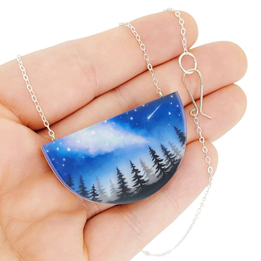 Necklace - Milky Way (Sterling Silver) by Fernworks, image 2 of 8
